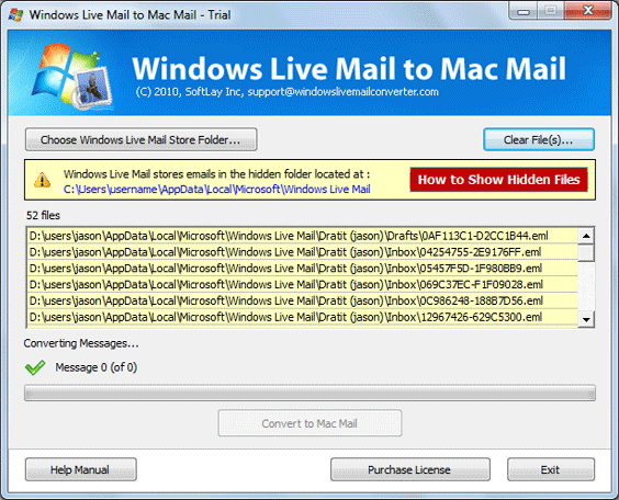 Windows Live Mail to Mac Mail Converter 4.7 full